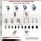 Service Caster 3.5 Inch 316SS Blue Polyurethane Swivel 1-5/8 Inch Expanding Stem Caster Set SCC-SS316EX20S3514-PPUB-BLUE-158-4 - alternate 4